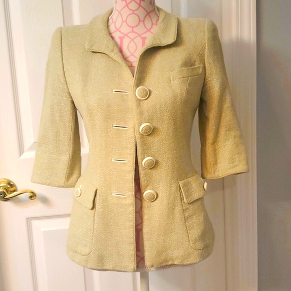 Vintage Jackets & Blazers - Vintage S.T.A.C. by sta Corp. three quarters sleeve blazer jacket size small